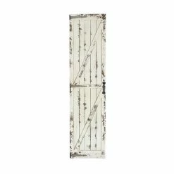 Deals ✔️ Grayson Lane 69-in H x 17-in W White Wood Transitional Abstract Wall Accent 👍