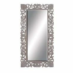 Top 10 😀 Grayson Lane 72-in L X 36-in W Traditional Rectangle Grey Framed Wall Mirror ⌛