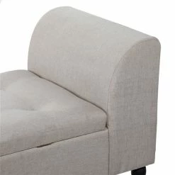 Outlet 😉 Grayson Lane Industrial Ivory White Storage Bench ⭐ -GRAYSON LANE Sales 2022 330901836 AlternateImage4 l