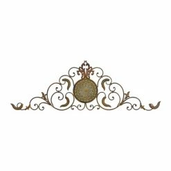 Coupon π Grayson LaneΒ 19-in H xΒ 57-in W Gold Metal Transitional Floral and Botanical Wall Accent π