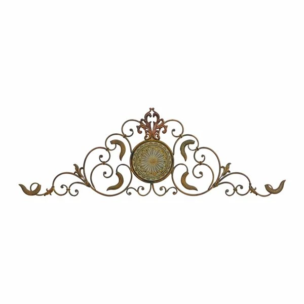 Coupon 🌟 Grayson Lane 19-in H x 57-in W Gold Metal Transitional Floral and Botanical Wall Accent 😀 1 Coupon 🌟 Grayson Lane 19-in H x 57-in W Gold Metal Transitional Floral and Botanical Wall Accent 😀