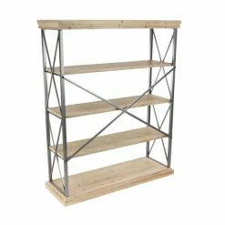 Best Sale 👏 Grayson Lane 17-in D x 48-in W x 60-in H 5-Tier Decorative Wood Shelves 👍 9 Best Sale 👏 Grayson Lane 17-in D x 48-in W x 60-in H 5-Tier Decorative Wood Shelves 👍 -GRAYSON LANE Sales 2022 330901844 AlternateImage5 l