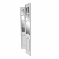 Best Sale ⭐ Grayson Lane 3-Panel White Mirrored Folding Country Style Room Divider 😉 -GRAYSON LANE Sales 2022 330901848 AlternateImage5 l