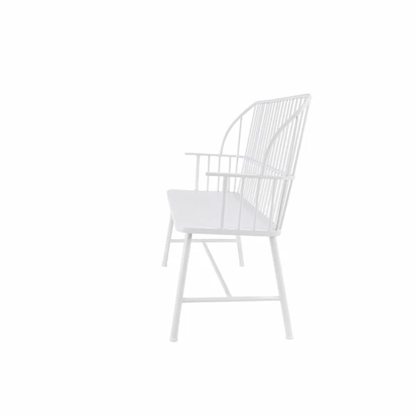 Discount 🔥 Grayson Lane 20-in W X 38-in L Farmhouse Glossy White Accent Bench 💯 4 Discount 🔥 Grayson Lane 20-in W X 38-in L Farmhouse Glossy White Accent Bench 💯 - Image 4