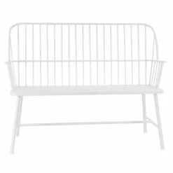 Discount 🔥 Grayson Lane 20-in W X 38-in L Farmhouse Glossy White Accent Bench 💯