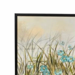 Best Sale 💯 Grayson Lane Black Wood Framed 27-in H x 55-in W Floral Canvas Hand-Painted Painting 🔥 -GRAYSON LANE Sales 2022 330901860 AlternateImage3 l