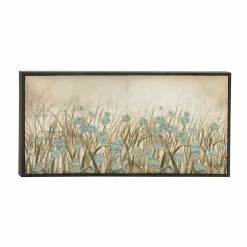 Best Sale π― Grayson Lane Black Wood Framed 27-in H xΒ 55-in W Floral Canvas Hand-Painted Painting π₯