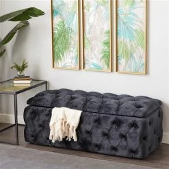 Buy 🥰 Grayson Lane Industrial Black Accent Bench 🎁 -GRAYSON LANE Sales 2022 330901861 AlternateImage1 l
