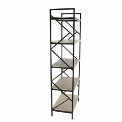 Best reviews of 💯 Grayson Lane 15-in D x 29-in W x 74-in H 5-Tier Decorative Wood Shelves ✨ -GRAYSON LANE Sales 2022 330901864 AlternateImage5 l