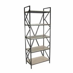 Best reviews of 💯 Grayson Lane 15-in D x 29-in W x 74-in H 5-Tier Decorative Wood Shelves ✨