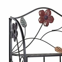 New ⭐ Grayson Lane 12-in D x 25-in W x 68-in H 4-Tier Decorative Metal Shelves 🔥 -GRAYSON LANE Sales 2022 330901870 AlternateImage3 l