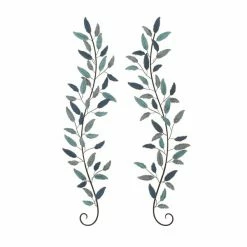 Wholesale 🛒 Grayson Lane 59-in H x 16-in W Blue Metal Traditional Floral and Botanical Wall Accent - 2-Pack 😍 -GRAYSON LANE Sales 2022 330901877 AlternateImage7 l