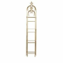 Best deal 😉 Grayson Lane 13.30-in D x 13.30-in W x 74-in H 4-Tier Decorative Metal Shelves 👏 -GRAYSON LANE Sales 2022 330901878 AlternateImage5 l