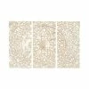 Buy 🌟 Grayson Lane 48-in H x 22-in W Cream Wood Traditional Floral and Botanical Wall Accent - 3-Pack 🎉
