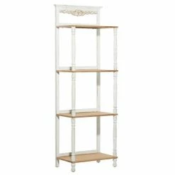 Cheap 👏 Grayson Lane 14.25-in D x 25-in W x 70.63-in H 4-Tier Decorative Wood Shelves 🎉
