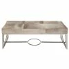 Best reviews of 🎁 Grayson Lane Industrial White Cowhide Accent Bench 🛒