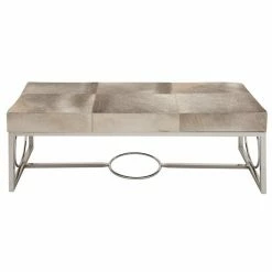 Best reviews of ๐ Grayson Lane Industrial White Cowhide Accent Bench ๐