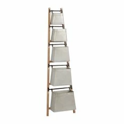 Best Pirce ✔️ Grayson Lane 10.5-in D x 20-in W x 70-in H 0-Tier Leaning Metal Shelves 👏