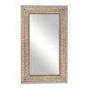 Buy 🎉 Grayson Lane 59.44-in L X 35.88-in W Rectangle Brown Framed Wall Mirror 🧨