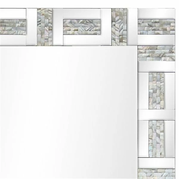 Best deal 🌟 Grayson Lane 47.13-in L X 31.5-in W Glam Rectangle Silver Framed Wall Mirror 😀 4 Best deal 🌟 Grayson Lane 47.13-in L X 31.5-in W Glam Rectangle Silver Framed Wall Mirror 😀 - Image 4