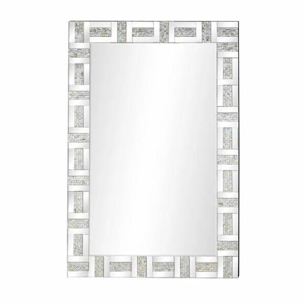 Best deal 🌟 Grayson Lane 47.13-in L X 31.5-in W Glam Rectangle Silver Framed Wall Mirror 😀 5 Best deal 🌟 Grayson Lane 47.13-in L X 31.5-in W Glam Rectangle Silver Framed Wall Mirror 😀 - Image 5