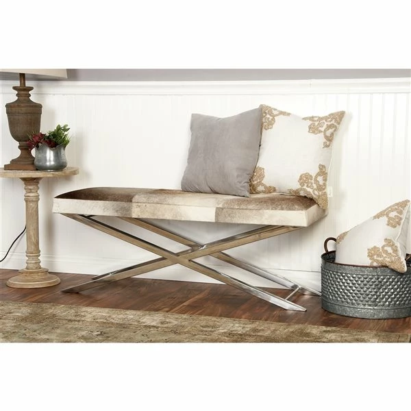Cheap โญ Grayson Lane Industrial Beige/Grey Accent Bench ๐ 2 Cheap โญ Grayson Lane Industrial Beige/Grey Accent Bench ๐ - Image 2
