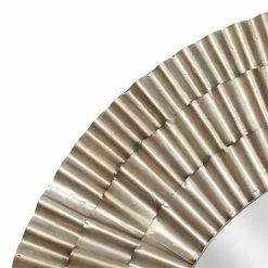 Wholesale 😉 Grayson Lane 41.5-in L X 41.5-in W Rustic Round Silver Framed Wall Mirror 🎉 -GRAYSON LANE Sales 2022 330901901 AlternateImage3 l