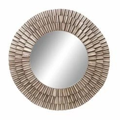 Wholesale 😉 Grayson Lane 41.5-in L X 41.5-in W Rustic Round Silver Framed Wall Mirror 🎉