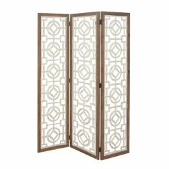Cheapest 🔔 Grayson Lane 3-Panel White Wood Folding Country Style Room Divider 👏