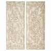 Best Pirce ⌛ Grayson Lane 40.5-in H x 16-in W Beige Resin Vintage Wall Accent - 2-Pack 🔥