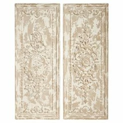 Best Pirce ⌛ Grayson Lane 40.5-in H x 16-in W Beige Resin Vintage Wall Accent - 2-Pack 🔥