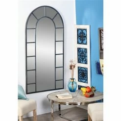 Deals 🎁 Grayson Lane 60-in L X 32-in W Traditional Arch Silver Framed Wall Mirror ❤️ -GRAYSON LANE Sales 2022 330901909 AlternateImage1 l