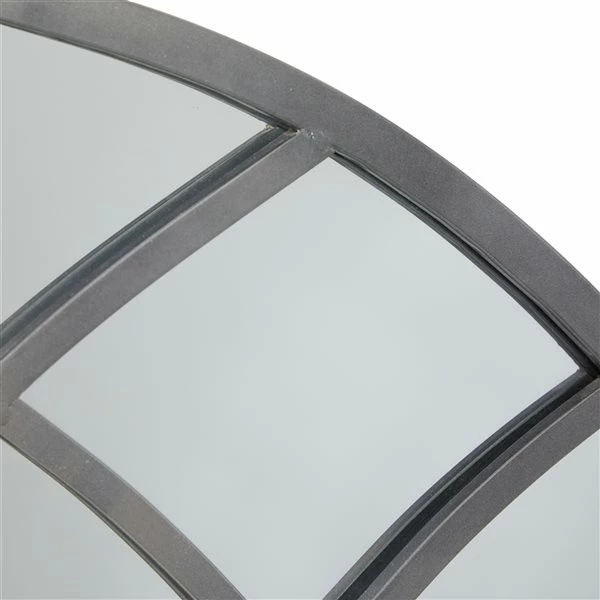 Budget 😍 Grayson Lane 48-in L X 30-in W Traditional Arch Grey Framed Wall Mirror 🧨 3 Budget 😍 Grayson Lane 48-in L X 30-in W Traditional Arch Grey Framed Wall Mirror 🧨 - Image 3