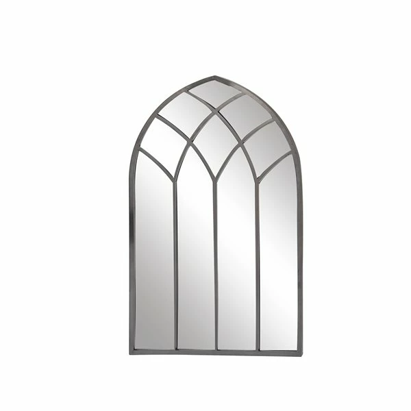 Budget 😍 Grayson Lane 48-in L X 30-in W Traditional Arch Grey Framed Wall Mirror 🧨 5 Budget 😍 Grayson Lane 48-in L X 30-in W Traditional Arch Grey Framed Wall Mirror 🧨 - Image 5