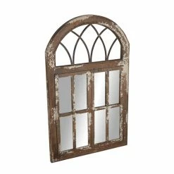 Best reviews of ⌛ Grayson Lane 48-in L X 30-in W Farmhouse Arch Brown Framed Wall Mirror 😍 -GRAYSON LANE Sales 2022 330901914 AlternateImage5 l