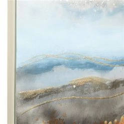 Best Pirce 🌟 Grayson Lane Gold Wood Framed 47.38-in H x 31.5-in W Abstract Ceramic Hand-Painted Painting ⌛ -GRAYSON LANE Sales 2022 330901916 AlternateImage3 l