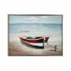 Best Pirce 🎉 Grayson Lane Silver Wood Framed 35.5-in H x 47-in W Coastal Canvas Print 🛒