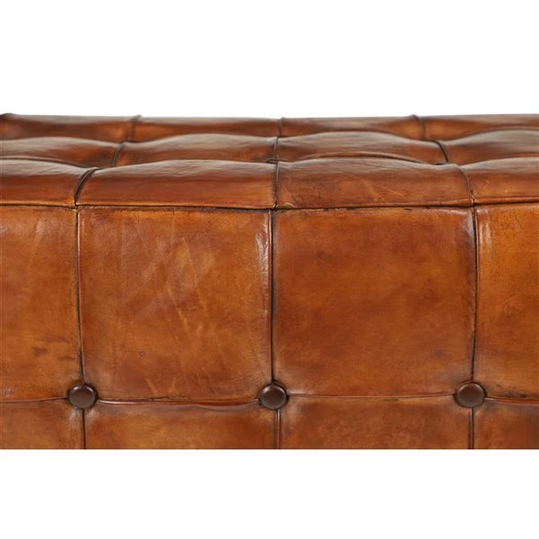 Buy ❤️ Grayson Lane Industrial Caramel Brown and Teak Accent Bench 🥰 3 Buy ❤️ Grayson Lane Industrial Caramel Brown and Teak Accent Bench 🥰 - Image 3