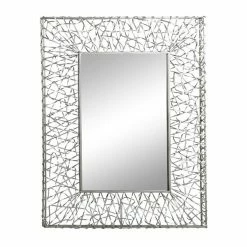 Wholesale ✨ Grayson Lane 42.5-in L X 32.5-in W Industrial Rectangle Silver Framed Wall Mirror 🌟 -GRAYSON LANE Sales 2022 330901921 AlternateImage5 l