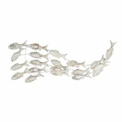 Cheapest 😀 Grayson Lane 17-in H x 45-in W White Wood Coastal Fish Wall Accent 🌟 -GRAYSON LANE Sales 2022 330901922 AlternateImage7 l