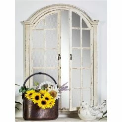 New 🧨 Grayson Lane 45-in L X 31-in W Vintage Arch Cream Framed Wall Mirror 🛒 -GRAYSON LANE Sales 2022 330901930 AlternateImage1 l