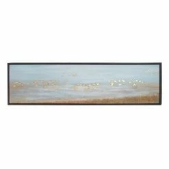 Flash Sale ✨ Grayson Lane Black Wood Framed 19-in H x 71-in W Birds Blue Canvas Painting 🌟 -GRAYSON LANE Sales 2022 330901931 AlternateImage5 l