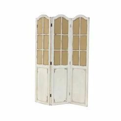 Wholesale 🌟 Grayson Lane 3-Panel Beige Wood Folding Country Style Room Divider 🧨 -GRAYSON LANE Sales 2022 330901945 AlternateImage5 l