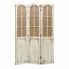 Wholesale 🌟 Grayson Lane 3-Panel Beige Wood Folding Country Style Room Divider 🧨