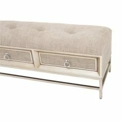 Deals 🔥 Grayson Lane Industrial Beige/Light Brown Storage Bench 😉 -GRAYSON LANE Sales 2022 330901954 AlternateImage3 l