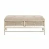 Deals 🔥 Grayson Lane Industrial Beige/Light Brown Storage Bench 😉