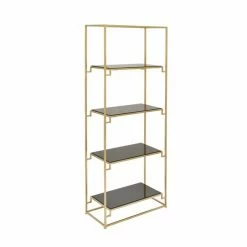 Cheap ⭐ Grayson Lane 11-in D x 24-in W x 63-in H 4-Tier Decorative Metal Shelves 😍 -GRAYSON LANE Sales 2022 330901961 AlternateImage5 l