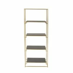 Cheap ⭐ Grayson Lane 11-in D x 24-in W x 63-in H 4-Tier Decorative Metal Shelves 😍