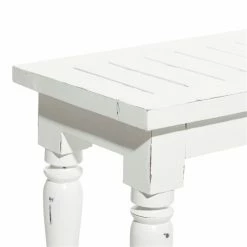 Best reviews of 🎁 Grayson Lane Farmhouse Distressed White Accent Bench ✔️ -GRAYSON LANE Sales 2022 330901962 AlternateImage4 l
