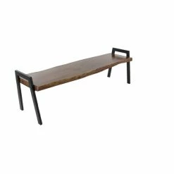 Cheap 🎉 Grayson Lane Industrial Brown/Black Accent Bench 😍 -GRAYSON LANE Sales 2022 330901971 AlternateImage5 l